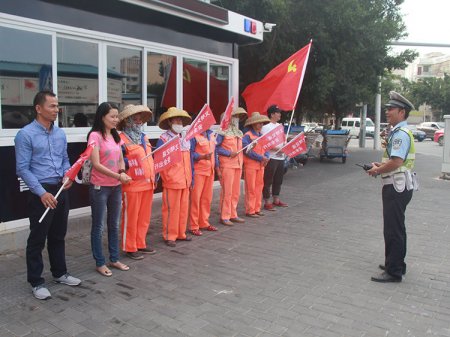 2017年10月24日，站交通崗